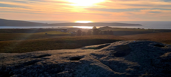 Sunset Tomales Point from the Elephant rocks