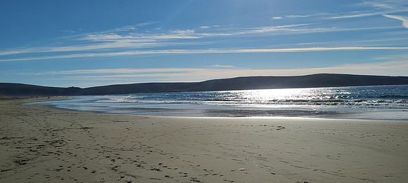 Dillon Beach toward  Point Reyes over Tomales Bay