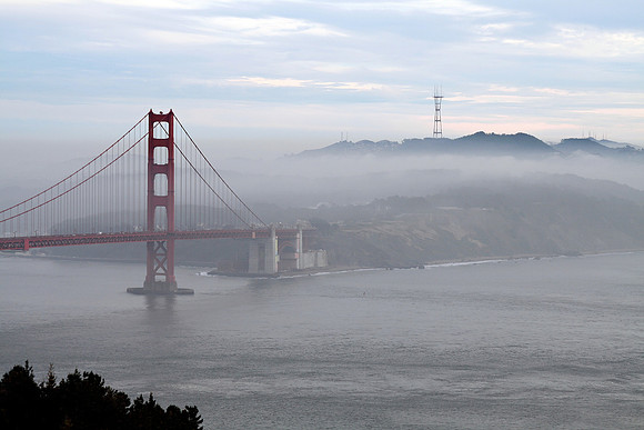 Image of Home with the GG bridge and Sutro Tower