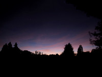Sunset from the back.