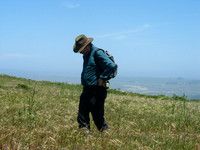 Robert at the discovery site