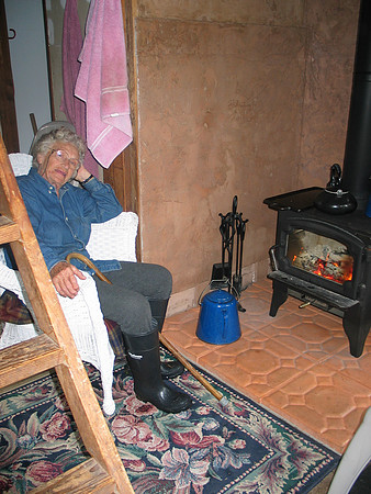 Mom at the Cabin in Elk